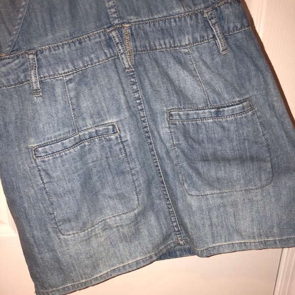 Free People Savannah chambray jumper dress - Picture 6 of 7